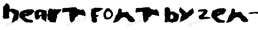 Heart Font by zEn字体转换